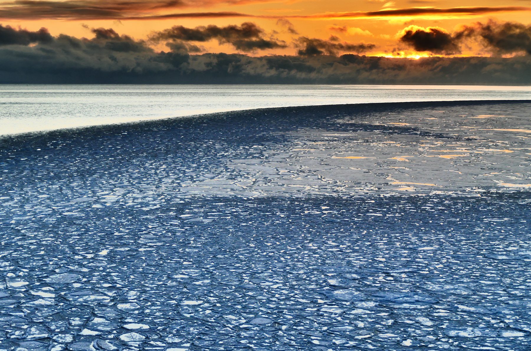 Sea ice landscape