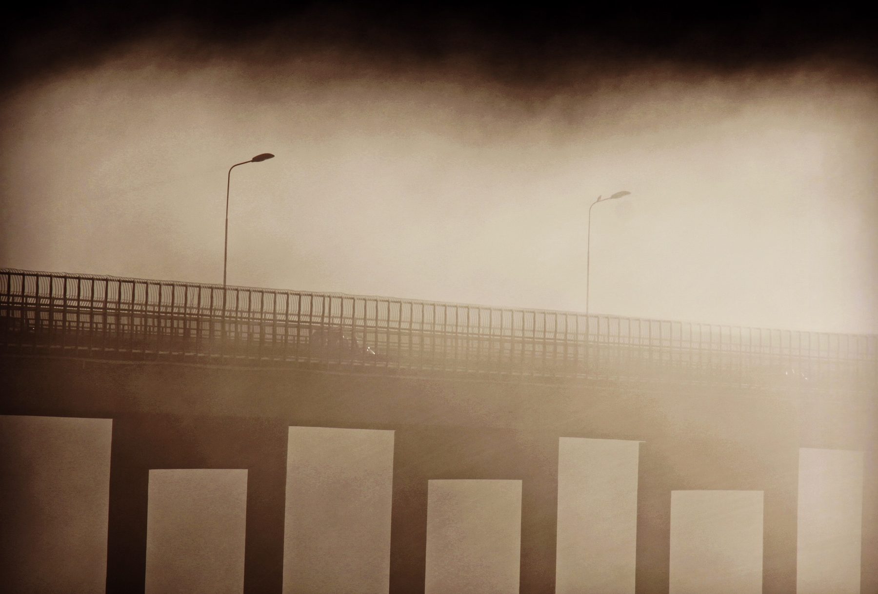 Foggy bridge