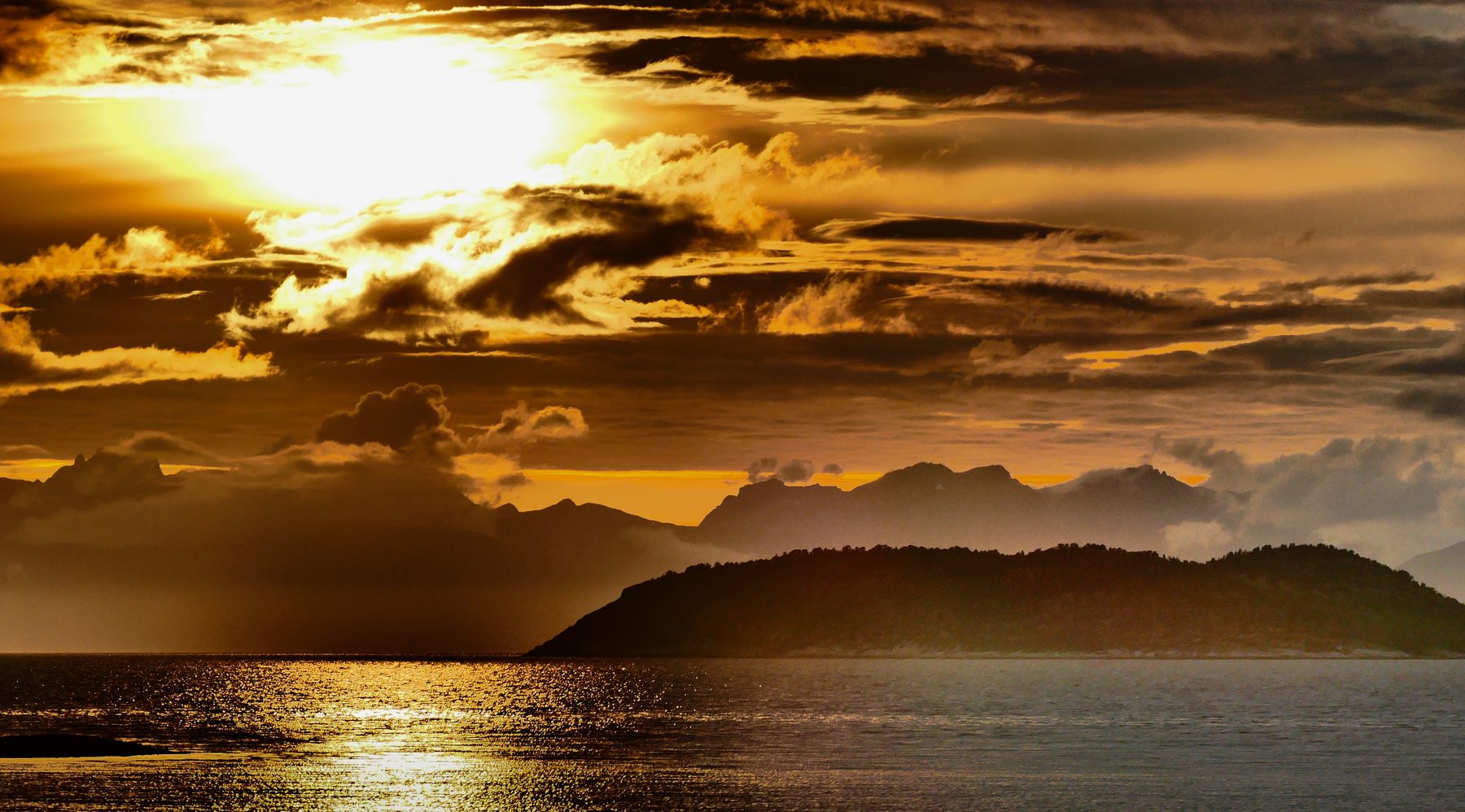 Artsy sky and landscape