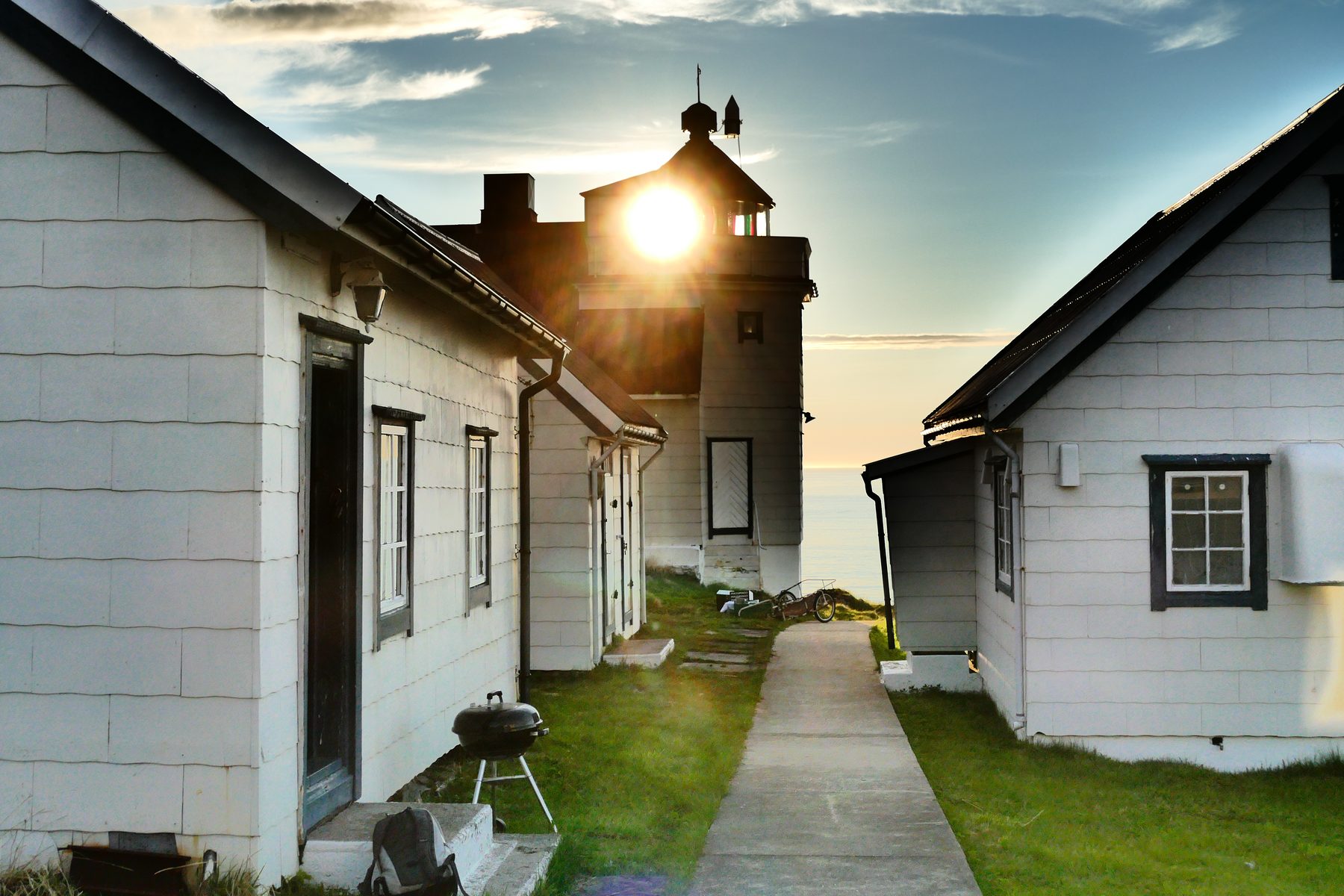 Sun through the lighthouse